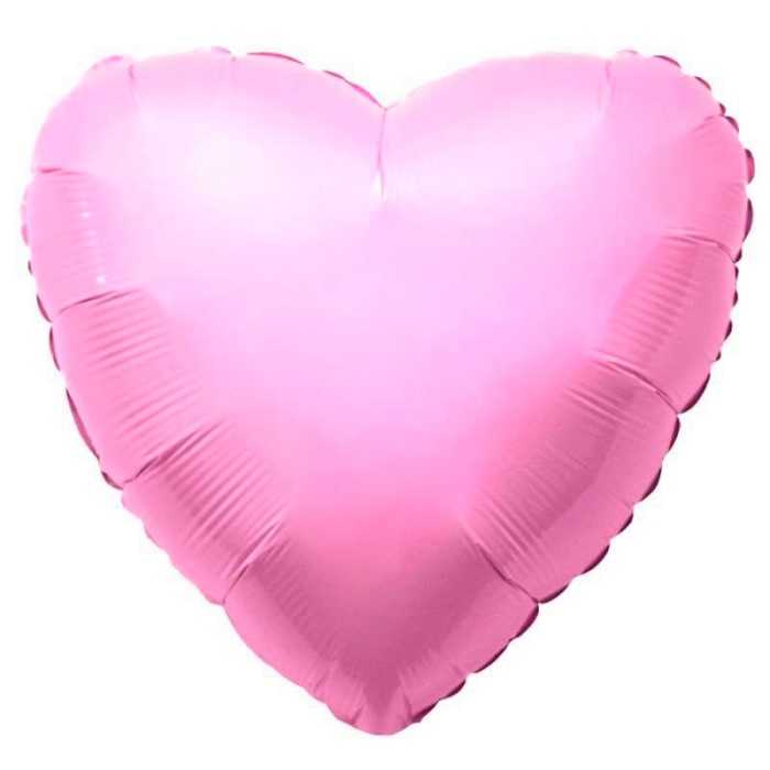 Воздушный шар Сердце большое, розовое 