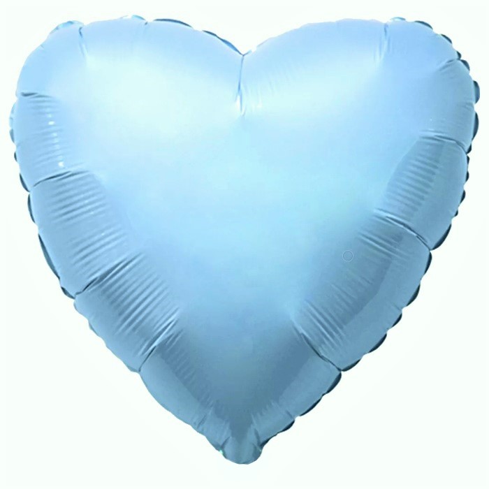 Сердце большое 78 см Голубое